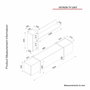 Hanah Home Veyron - Mueble de TV Travertino y Arenisca